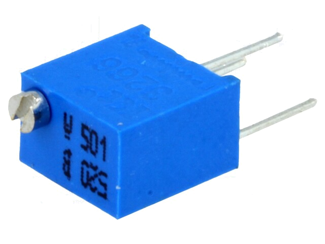 Potentiometer: montage-; meerslagen; 500Ω; 250mW; ±10%; lineair Potentiometer: montage-; meerslagen; 500Ω; 250mW; ±10%; lineair
